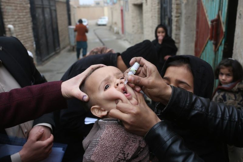 Vaksin Antipolio pada Baliita di Afghanistan (Xinhua/TIMES NTT)