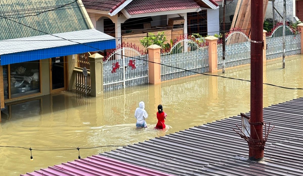 Foto wilayah yang masih terdampak banjir di Kota Gorontalo, per Sabtu, 13 Juli 2024, pukul 11.00 WITA. Sumber Foto: Dokumentasi Lembaga Salam Puan / Mitra Save the Children Indonesia