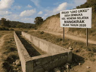 Proyek Irigasi Rp1 Miliar Mangkrak Sejak 2020, CV Bebek Putih dan Dinas PU Dipanggil Kejaksaan Negeri Waikabubak   