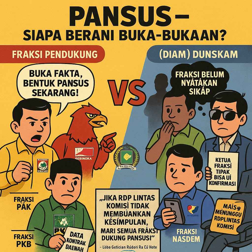 Empat Fraksi Masih Bungkam Soal Pansus Dugaan Rekayasa Seleksi PPPK di SBD