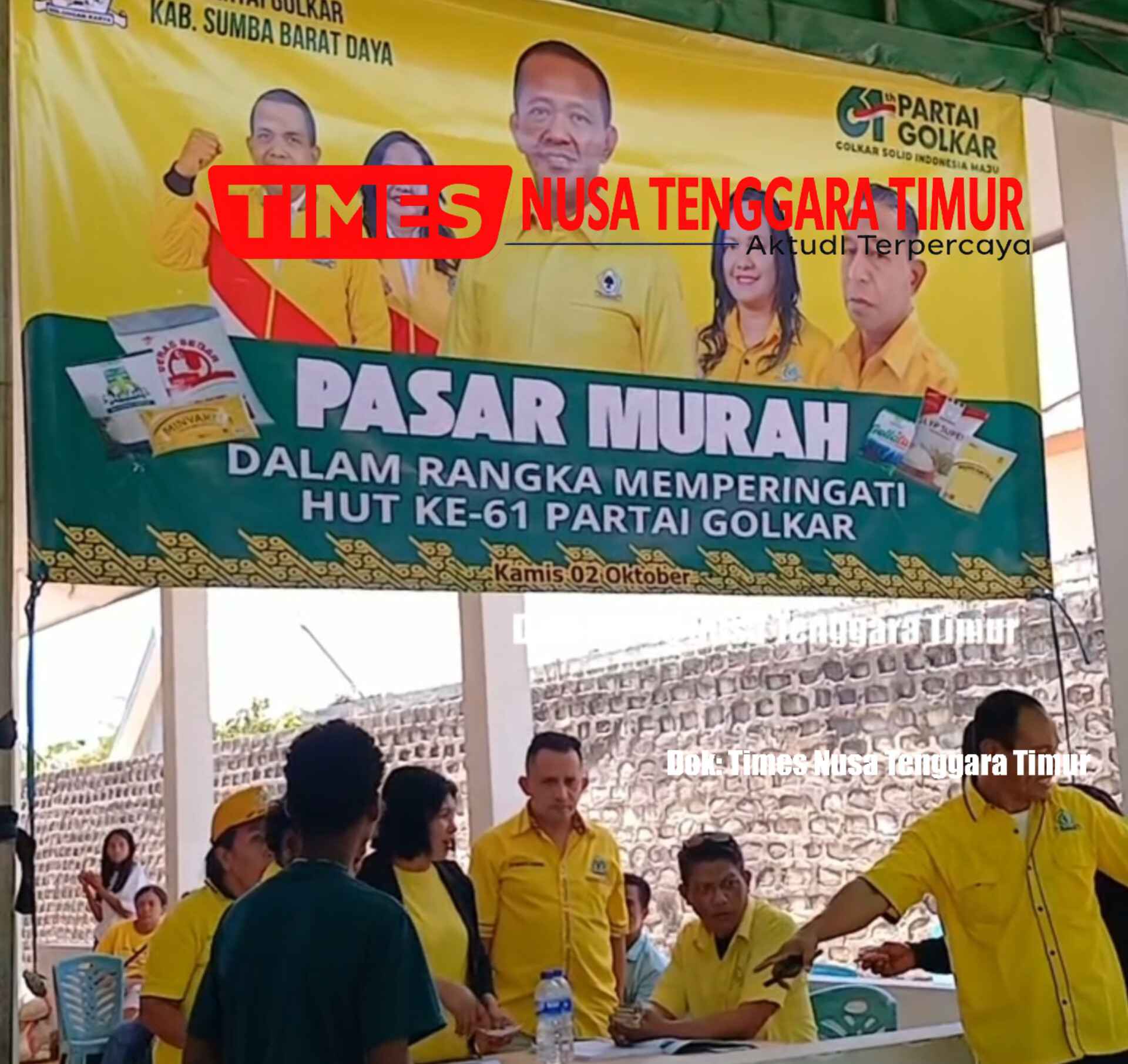 Golkar Sumba Barat Daya Gelar Pasar Murah, Ringankan Beban Warga