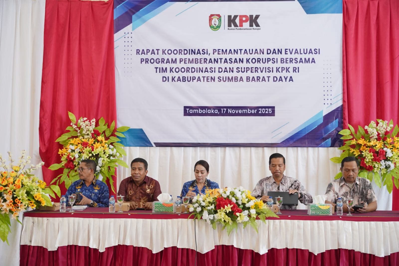Pemkab SBD dan KPK Gelar Rakor Pencegahan Korupsi, Bupati Tekankan Peningkatan Pelayanan Publik
