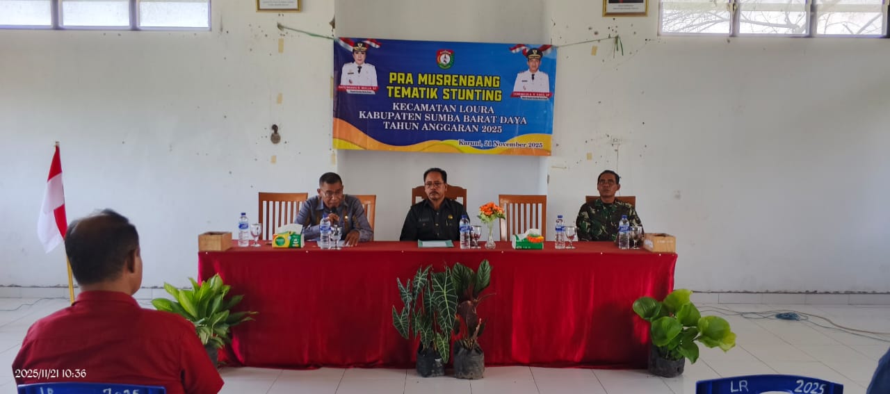 Bupati SBD Tekankan Penguatan Data dan Intervensi Terpadu dalam Penanganan Stunting di Kecamatan Loura