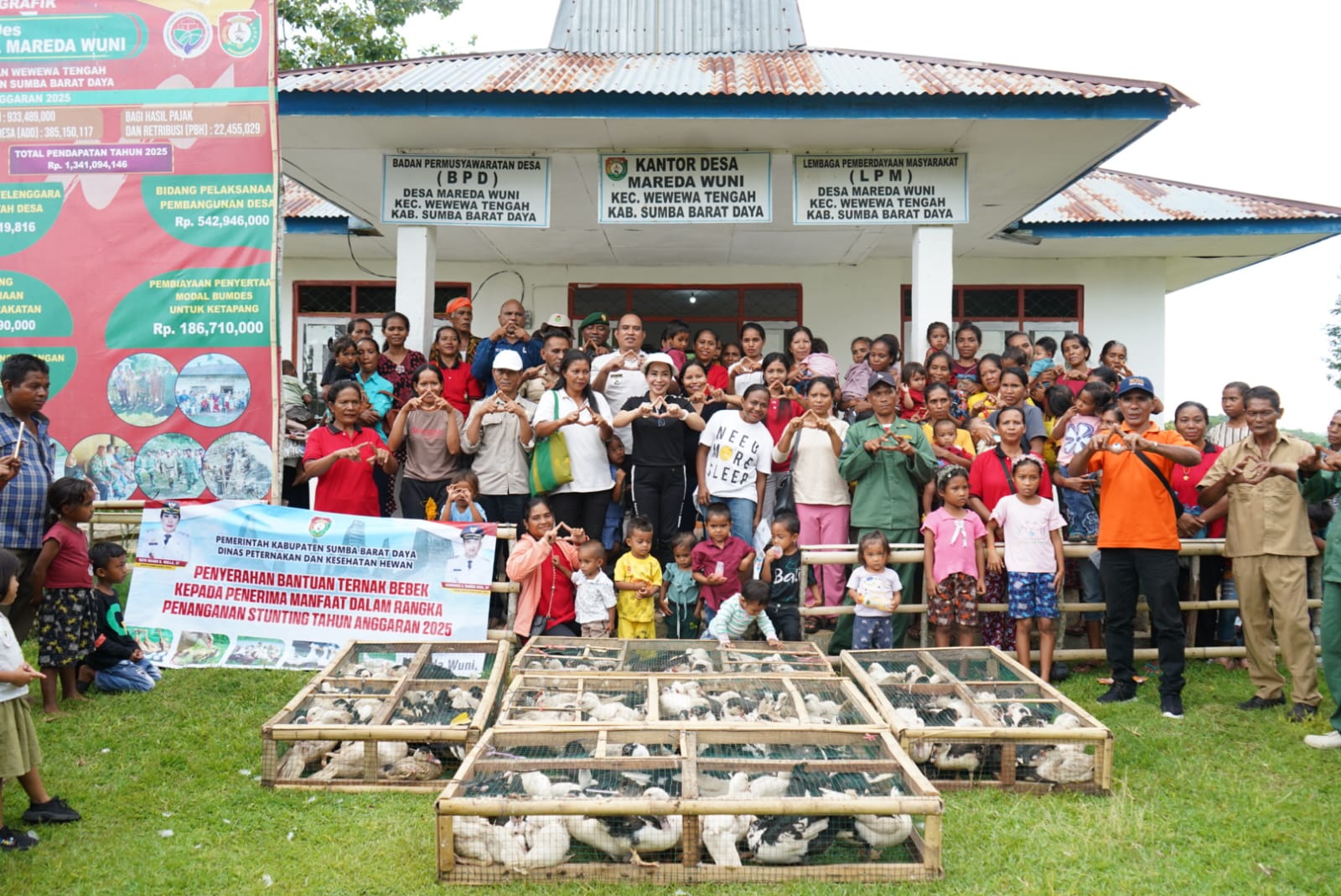 Bantuan Ternak Bebek untuk Anak Stunting di Mareda Wuni, Upaya Pemkab Sumba Barat Daya Perkuat Intervensi Gizi Berbasis Pangan Lokal