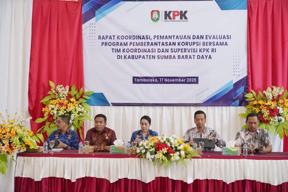 Pemkab SBD dan KPK Gelar Rakor Pencegahan Korupsi, Bupati Soroti Perbaikan Pelayanan Publik