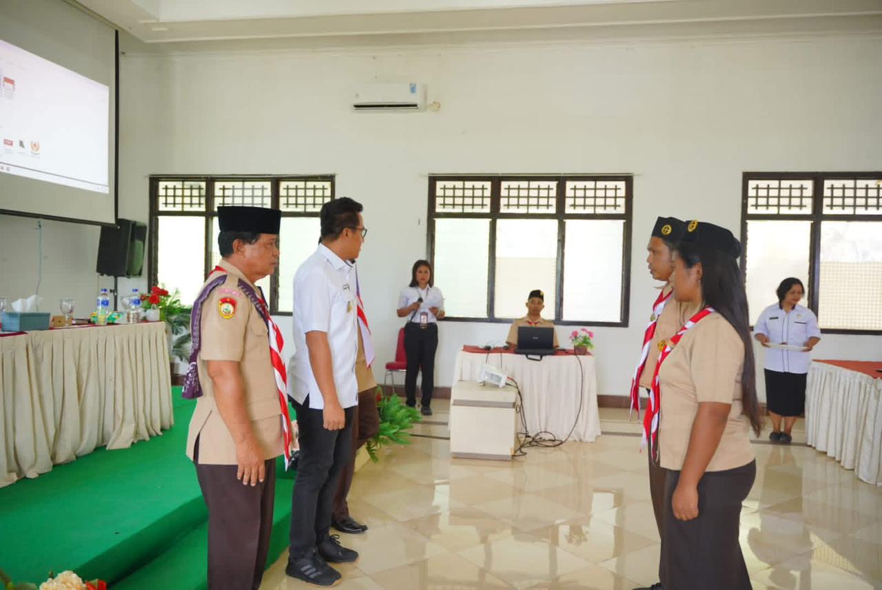 Wakil Bupati SBD Buka Kursus Orientasi Singkat Pembina Pramuka 2025