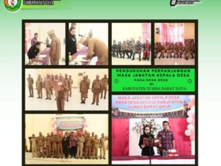 Bupati Sumba Barat Daya Kukuhkan Perpanjangan Masa Jabatan 16 Kepala Desa