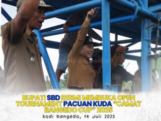 Bupati SBD Buka Turnamen Pacuan Kuda “Camat Bangedo Cup 2025” Ajang Silaturahmi dan Meriahkan HUT ke-80 RI di Kodi Raya