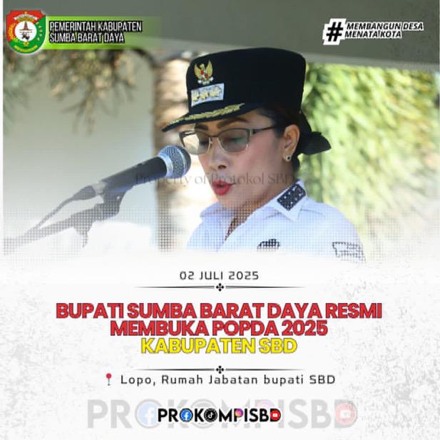 Bupati Sumba Barat Daya Resmi Buka POPDA 2025 Dorong Prestasi dan Pembinaan Atlet Pelajar Sejak Dini