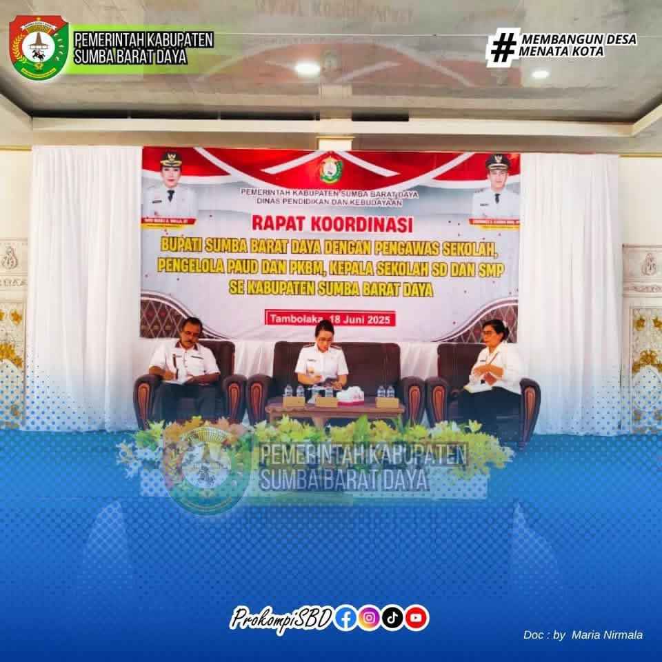 Bupati SBD Tegaskan Komitmen Bersihkan Dunia Pendidikan dari Praktik Tidak Etis
