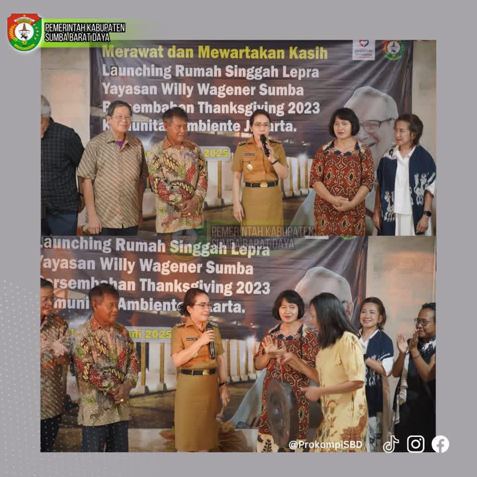 Bupati SBD Resmikan Rumah Singgah Kusta di Desa Pogo Tena