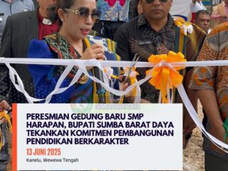 Bupati SBD Resmikan Gedung Baru SMP Harapan, Tegaskan Komitmen Pembangunan Pendidikan Berkarakter