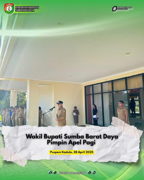 Wakil Bupati SBD Pimpin Apel Pagi ASN dan Tenaga Kontrak di Lingkungan Pemkab