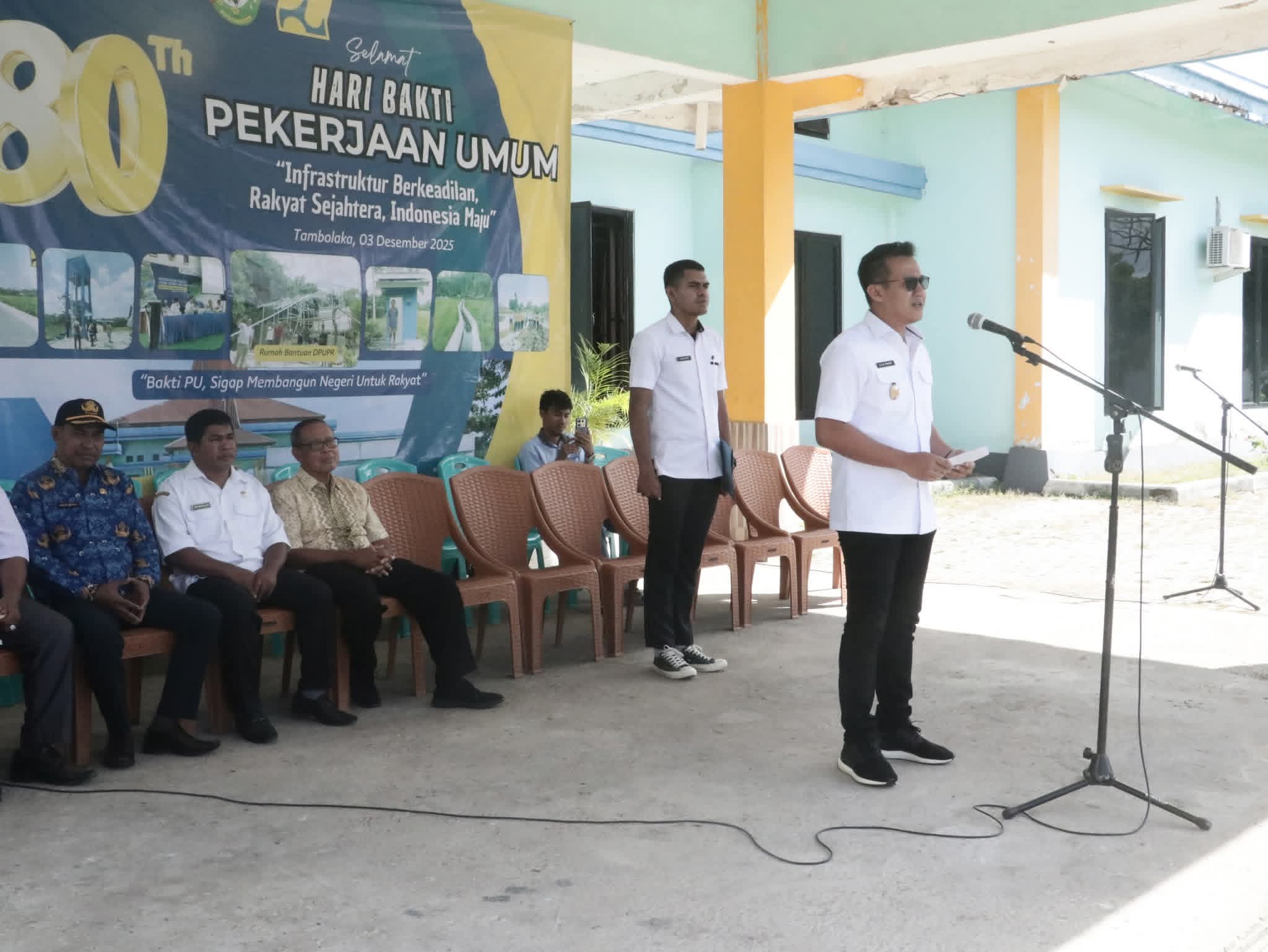 Pimpin Upacara Hari Bhakti PU, Wabup Dominikus Tekankan Integritas Insan PUPR