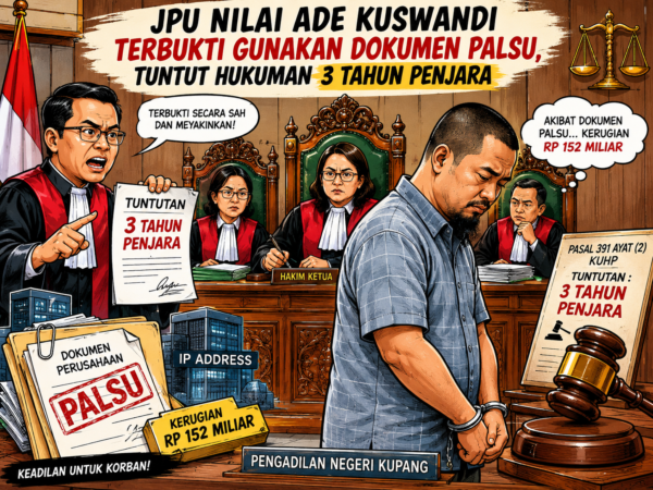 JPU Nilai Ade Kuswandi Terbukti Gunakan Dokumen Palsu, Tuntut Hukuman 3 Tahun Penjara