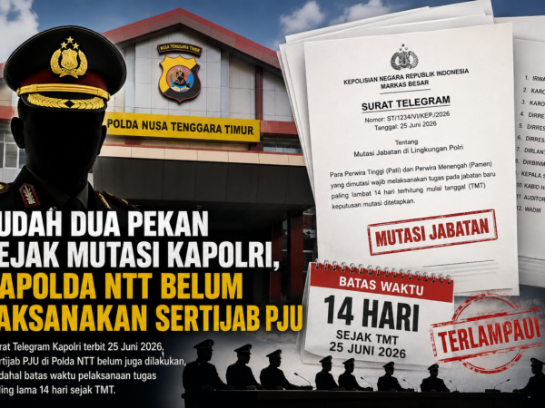Sudah Dua Pekan Sejak Mutasi Kapolri, Polda NTT Belum Gelar Sertijab Pejabat Utama