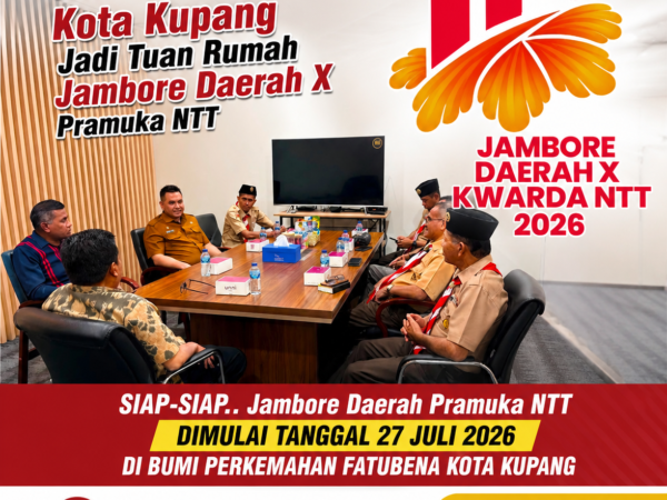 Kota Kupang Jadi Tuan Rumah Jambore Daerah X Pramuka NTT, Digelar di Bumi Perkemahan Fatubena Mulai 27 Juli 2026