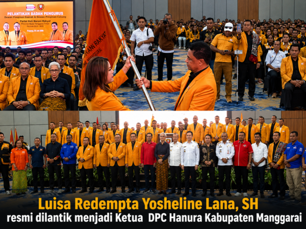 Sheline Lana Resmi Dilantik jadi Ketua DPC Hanura Kabupaten Manggarai