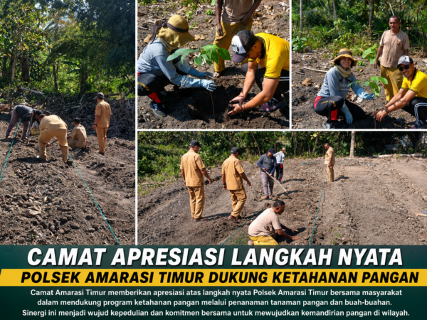 Camat Apresiasi Langkah Nyata Polsek Amarasi Timur Dukung Ketahanan Pangan