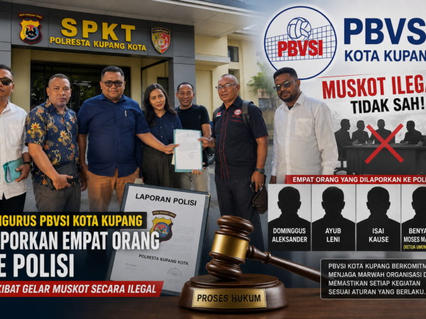 Pengurus PBVSI Kota Kupang Laporkan Empat Orang ke Polisi Akibat Gelar Muskot Secara Ilegal