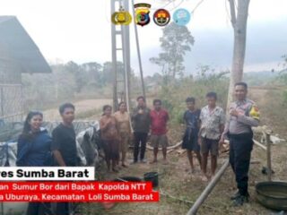 Terimakasih Kapolda NTT; Mesin Bor Mulai Beroperasi, Harapan Air Bersih Warga Gollu Loloka Mulai Terwujud